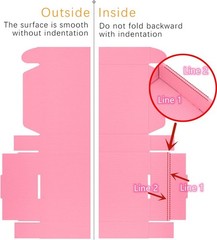 Pink Corrugated Shipping Boxes 7x5x1 – Pack of 100