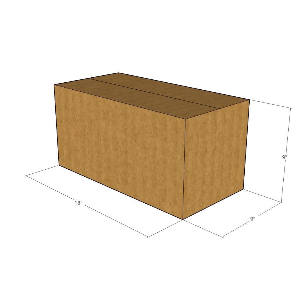 15 18x9x9 Kraft Brown Corrugated Shipping Boxes 32 ECT Single-Wall New