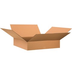 28286 Flat Corrugated Cardboard Box 28″ L x 28″ W x 6″ H, Kraft, for Shipping…