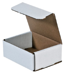 100 Pack – 5x4x2 White Corrugated Shipping Mailer Packing Box Boxes