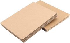 200 Pack 6 X 4 Inch Brown Corrugated Cardboard Sheets, 1/8 Inch Thick Flat Corru