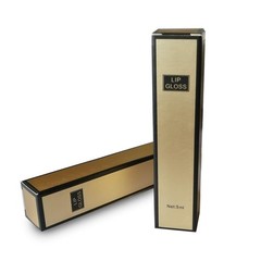 50 Pcs Gold and Black Lip Gloss Packaging Boxes, 4.21×0.9×0.9″ Kraft Paper Ma…