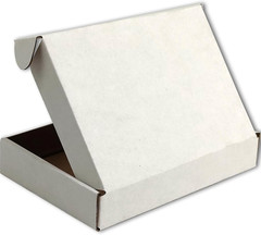 50 Pack White Corrugated Cardboard Mailer Shipping Boxes 6″ x 4″ x 1″