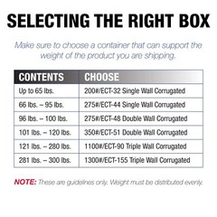 TAPE LOGIC 4x4x36 Tall Corrugated Boxes, Tall, 4L x 4W x 36H, Pack of 25 | Sh…