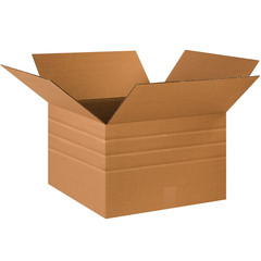 TLMD181812 Multi-Depth Corrugated Boxes, 18″ X 18″ X 12″, Kraft (Pack of 20)