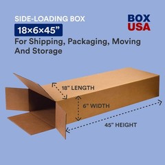Brown Kraft Side Loading Boxes 18x6x45″ 5-Pack