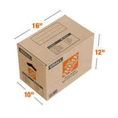 Small Moving, Shipping, Packing Box with Handles (10 Pack)