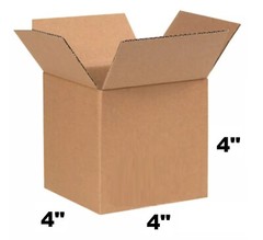 Lot of 50/100 4x4x4 Cardboard Paper Box Mailing Packing Shipping Corrugated Box