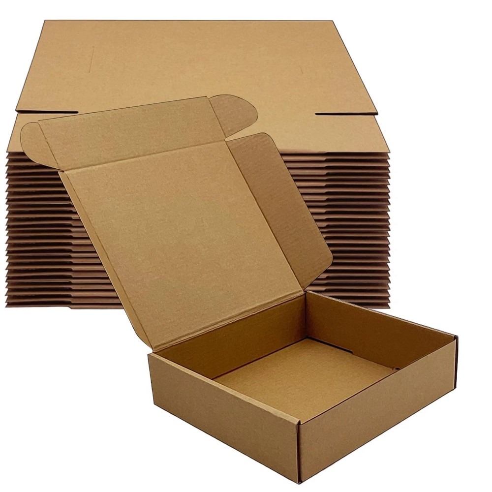 Shipping Boxes 8x5x2 inch 50 Pack,Brown Corrugated Boxes Mailer Packaging for…