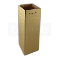 40 4x4x18 EcoSwift Cardboard Packing Tall Long Shipping Corrugated Box Cartons
