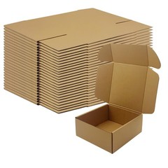 25 Recyclable 7x7x3 Shipping Boxes for E-commerce, Gifts, Storage Solutions