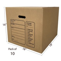 UBMOVE 10 Premium Medium Moving Boxes 18″x18″x16″ Cardboard Box