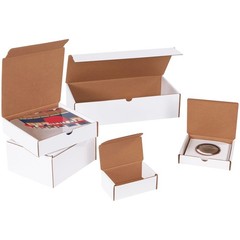 BML881 Literature Mailers, 8″ x 8″ x 1 1/4″, White (Pack of 50)