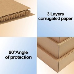 MEBRUDY 6x4x1 Inches Shipping Boxes Pack Of 50, Small Corrugated Cardboard Box
