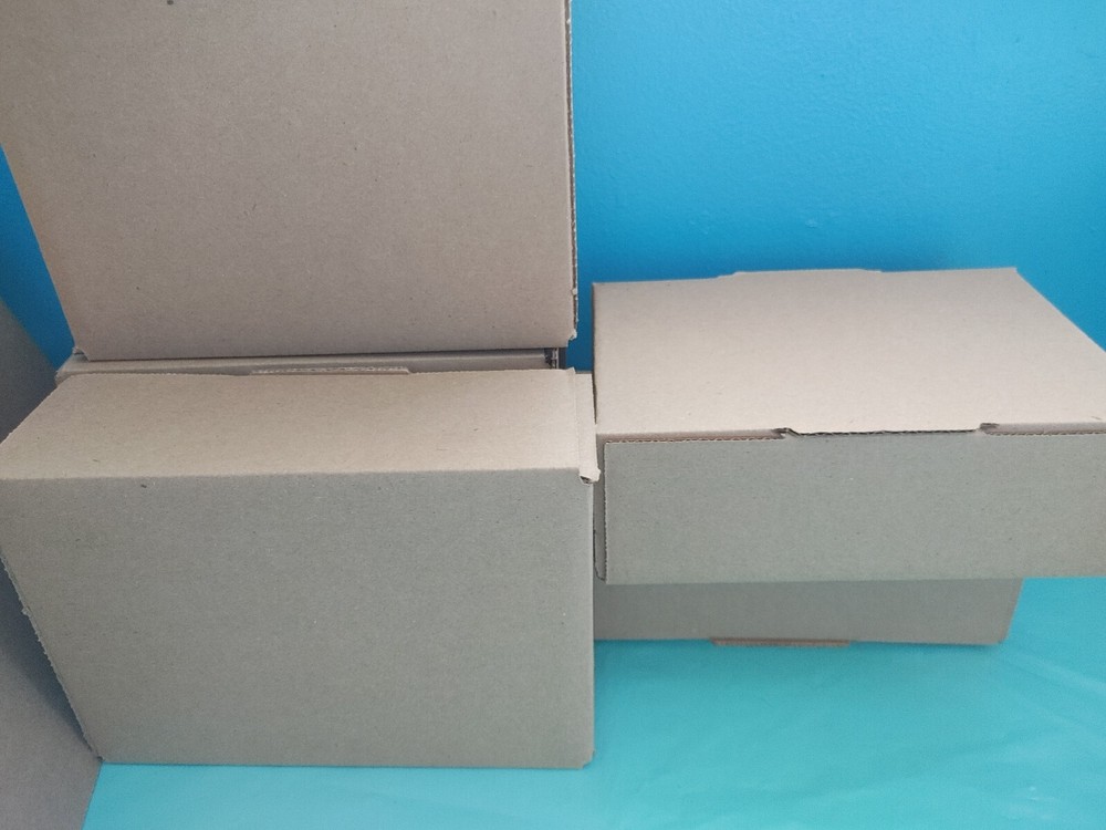 200 9x6x3 Boxes Shipping Packing Cardboard Corrugated Reusable Tapeless EasyFold