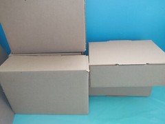 200 9x6x3 Boxes Shipping Packing Cardboard Corrugated Reusable Tapeless EasyFold