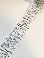 Mailed It Designer Black and White Floral© Small Business Packing Tape – Pr