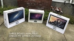 Apple iMac (27-inch, Late 2013) A1419 Empty BOX ONLY Styrofoam Inserts Moving