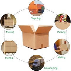 9x7x5 Corrugated Box, Small 12/24-Pack | Shipping, Packaging, Handling, Storage