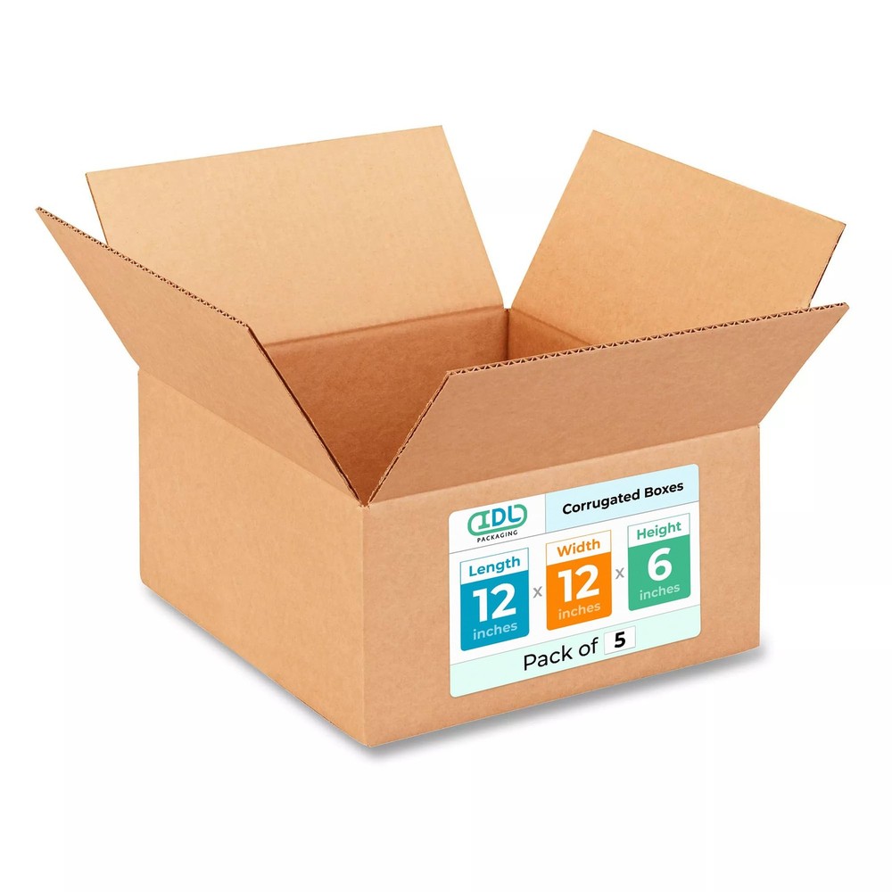 Medium Moving & Shipping Boxes 12 x 12 x 6 12 x 12 x 6″ (Medium Boxes), Kraft