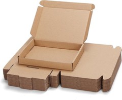 Lightweight 7x5x1 Inch Kraft Brown Shipping Boxes – 25 Pack for Easy Storage