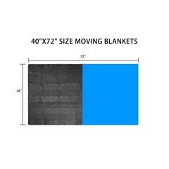 Moving Blanket 40×72 in, Furniture Blankets for Moving Quilted Packing Moving…