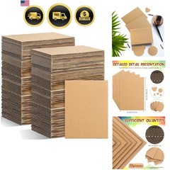 50 Pack Corrugated Cardboard Sheets Flat Hard Cardboard Inserts Back to Schoo…