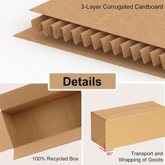 40 Pack 9x6x3 inches Shipping Boxes Small Cardboard Boxes for Packing, Moving…