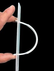 20 Heavy Duty 6.75″ Cardboard Box Handles Plastic Carry 45lbs White w/ Backers