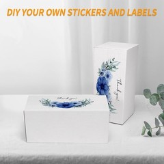 25 White 10x6x4 Shipping Boxes, Corrugated Cardboard