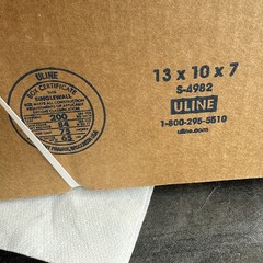25 Pack 13x10x7″ Corrugated Shipping Boxes 200# Brown Packing Cartons