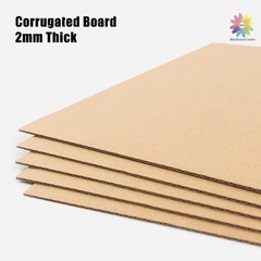 Mat Board Center, 50 Corrugated Cardboard Sheets 5×7 Inches Flat Card Board Inse