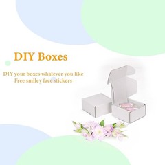 Recyclable Shipping Boxes 4x4x2 Inches Pack of 100 for Storing Lightweight Items