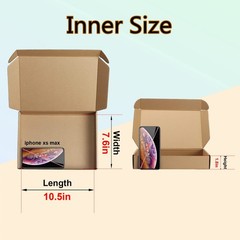 MEBRUDY 11x8x2 Inches Shipping Boxes Pack of 25, Small Corrugated Cardboard Box