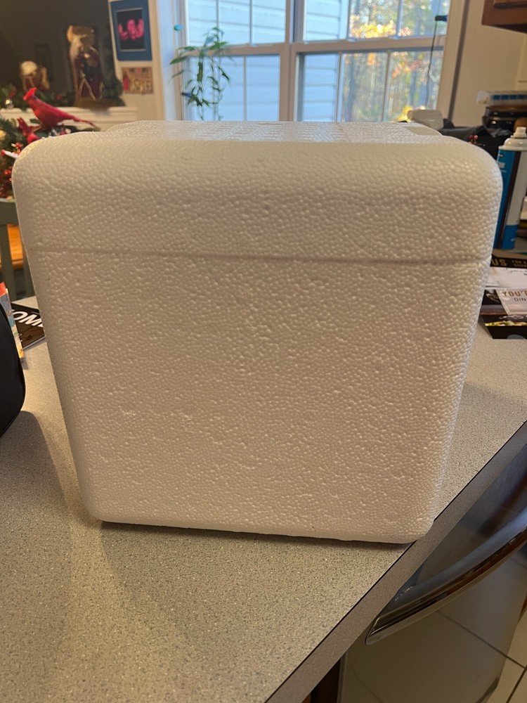 insulated Styrofoam shipping cooler foam container 10 1/2″x11″x 8 1/2″