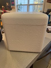 insulated Styrofoam shipping cooler foam container 10 1/2″x11″x 8 1/2″