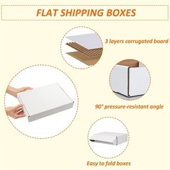 Recyclable Corrugated Cardboard Boxes – 25 Pack of 11x8x2 Shipping Mailers