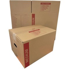 20 – Pack Medium Cardboard Moving Boxes 18x14x12 32 ECT With Handles