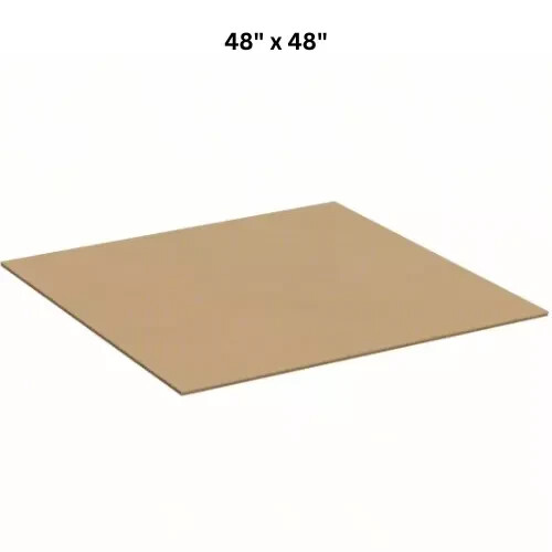 5 PACK Cardboard Sheets 48″ x 48″ Corrugated Kraft 5/32″ Thick Single Wall NEW