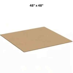 5 PACK Cardboard Sheets 48″ x 48″ Corrugated Kraft 5/32″ Thick Single Wall NEW