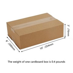 Corrugated Cardboard Box 10x8x3 Inch – 6 Pieces for Shipping, Packaging