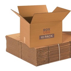 Moving Boxes Medium 18″L x 14″W x 12″H 10-Pack | Corrugated Cardboard Box for…