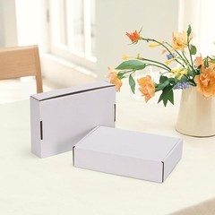 Set of 30 White Corrugated Shipping Boxes 6x4x1 – Eco-Friendly Mailing Solution