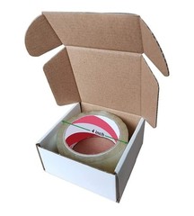 25 Pack 4x4x2 Inch Corrugated Mailer Oyster White Cardboard Shipping Boxes CM442