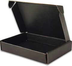 6x4x1 inches Small Shipping Boxes Set of 50 – Black Mailer Corrugated Cardboa…