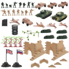 1 Set Mini Scene Model Toys Team Toy Soldier Figure Model Toys Soldier Toys