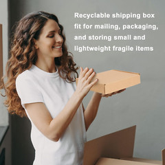 6X4X1 Inches Shipping Boxes Pack of 50 Corrugated Cardboard Box for Mailing