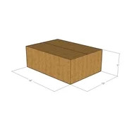 125 14x10x5 Kraft Brown Corrugated Shipping Boxes 32 ECT Single-Wall New