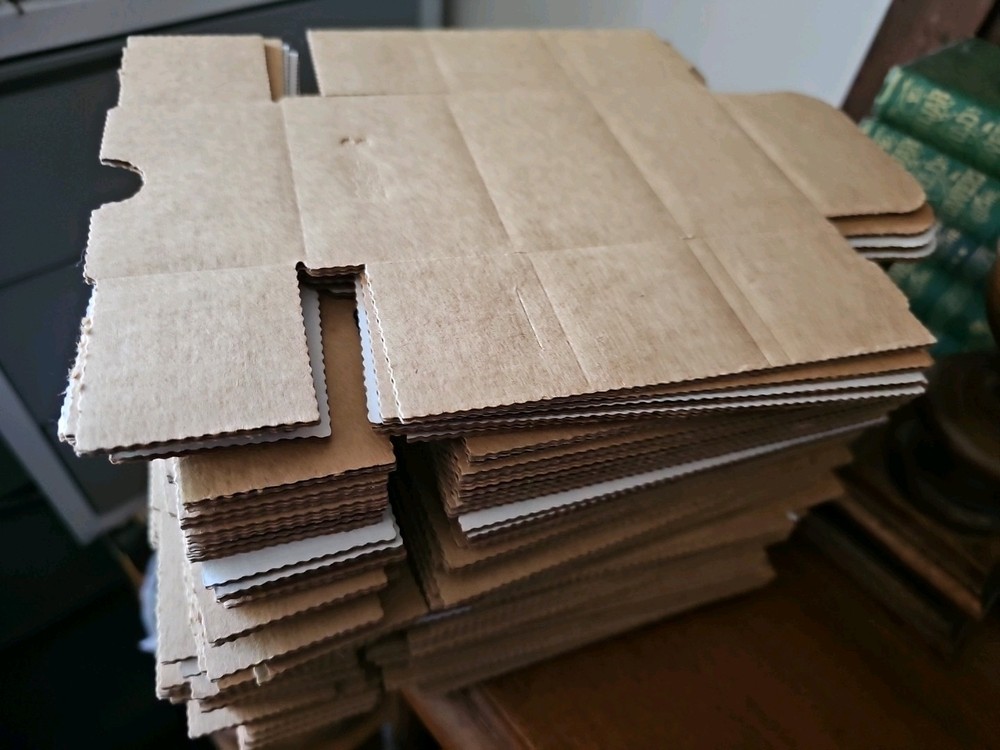 Small Shipping Boxes (50) Lot White 3″x2″x2″ S-435 U-line Corrugated Mailers