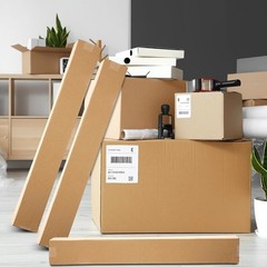 Qilery 10 Pcs 6 x 6 x 48 Inch Golf Club Shipping Boxes 6L x 6 x 6 x 48